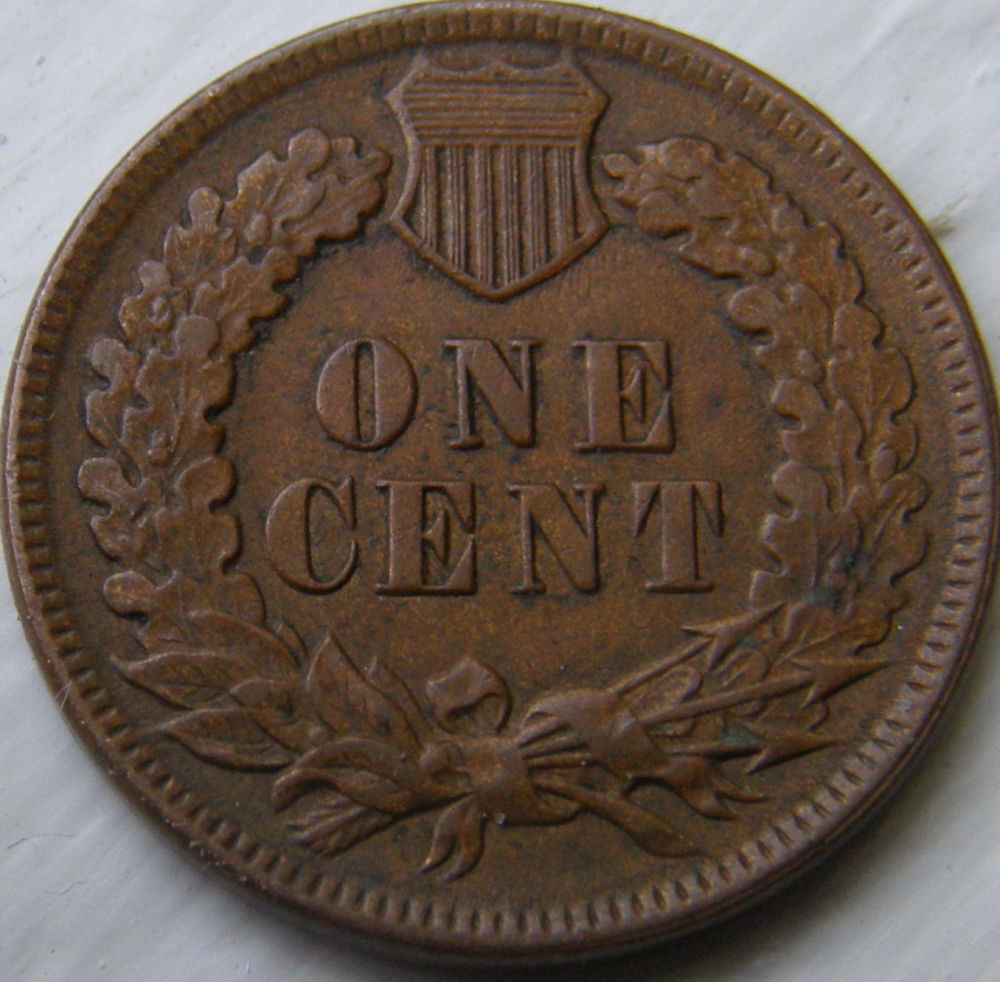 1895-Indian-Head-Penny-XF/Au